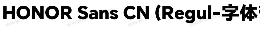 HONOR Sans CN (Regul字体转换